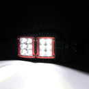 UTV Off Road Racing Tempered Glass Side Rearview Mirrors w/ Spot Light for Polaris Can - Am Pro - Fit Cage - WeiSen - 80301038