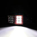 UTV Off Road Racing Tempered Glass Side Rearview Mirrors w/ Spot Light for Polaris Can - Am Pro - Fit Cage - WeiSen - 80301038