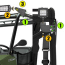 Weisen 50" Curved LED Light Bar + Work Light Pod Kit for Polaris Ranger XP 570 900 1000 - WeiSen - ZT043+ZT040+LED010+LED001+WI002+WI005 - B