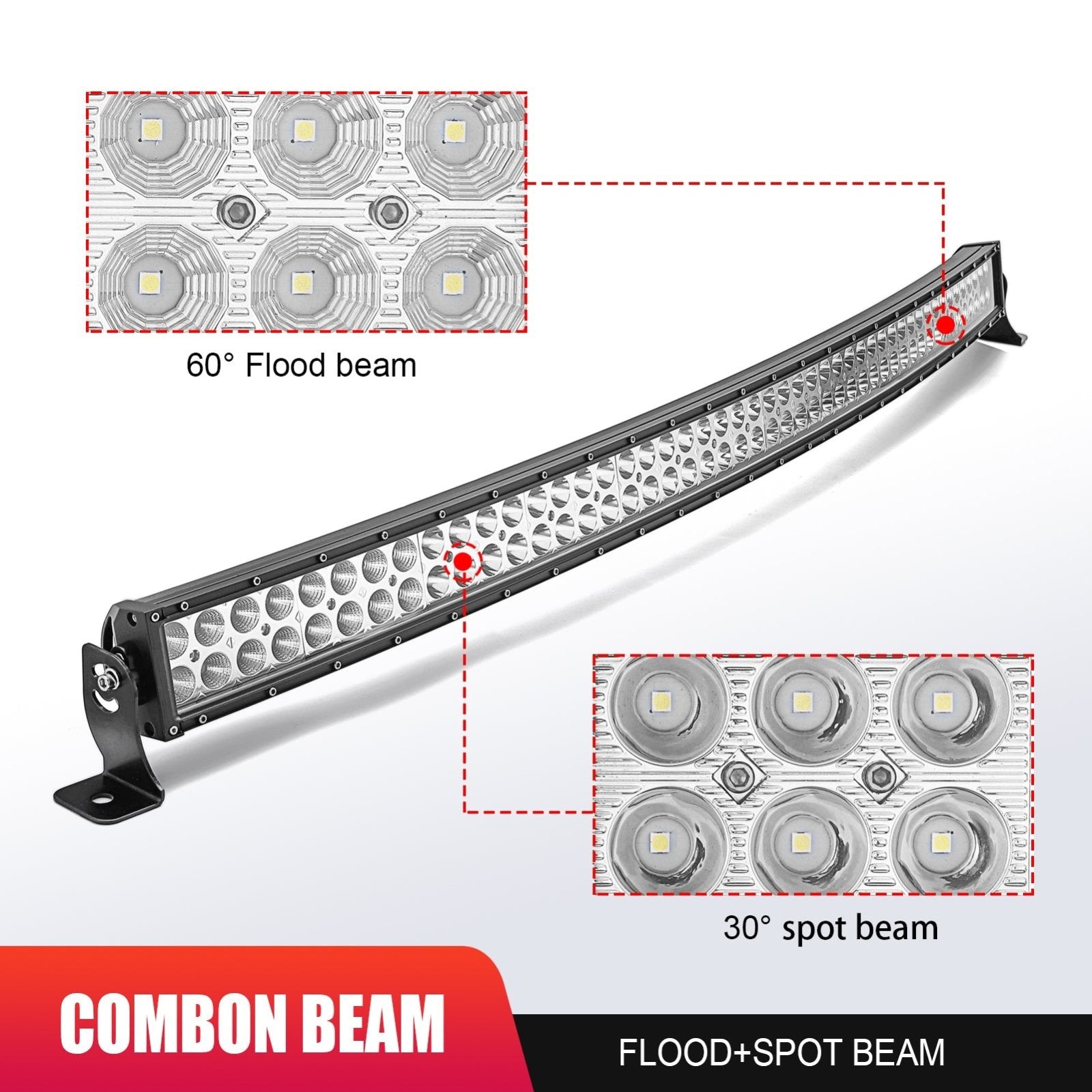 Weisen Curved 50" LED Light Bar Kit for Polaris Ranger 570/900/1000 Fullsize - WeiSen - ZT043 - L10 - W2