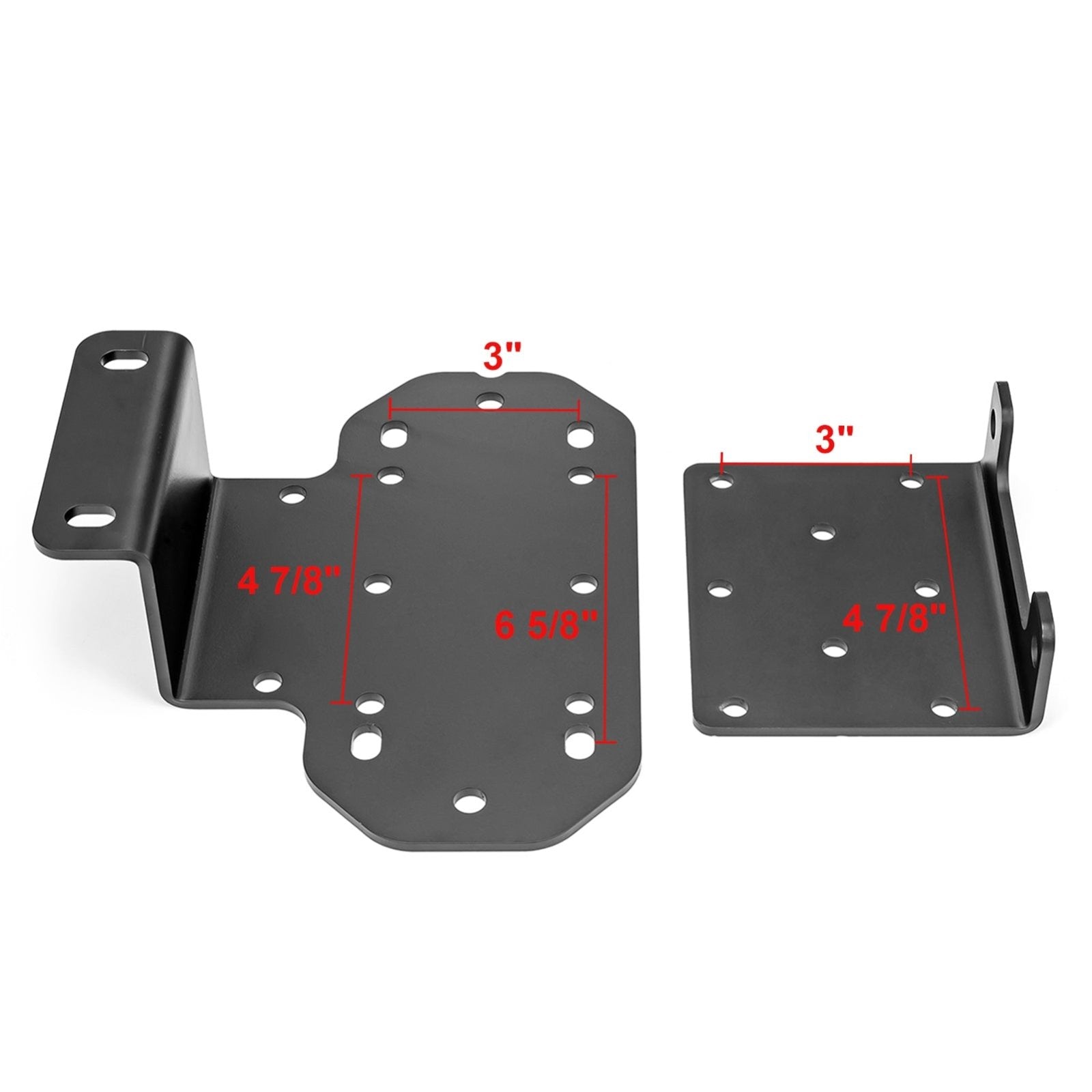 YAMAHA RHINO 450/660/700 UTV No Drlling Front Winch Mount Plate Brackets Kit - Weisen