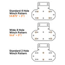 YAMAHA RHINO 450/660/700 UTV No Drlling Front Winch Mount Plate Brackets Kit - WeiSen - 80106003