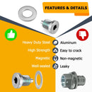 Honda TRX420 Yamaha YXZ1000R WR250F WR450F Solid Steel M10x1.25mm Magnetic Engine Oil Drain Plug - WeiSen - 70311002