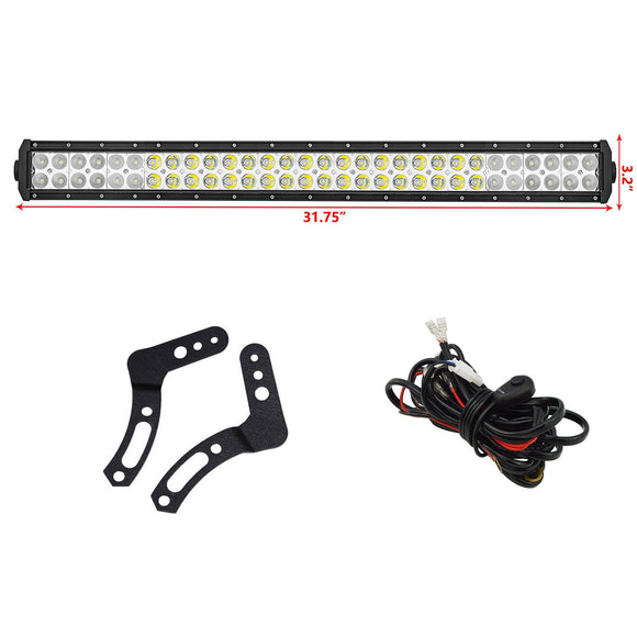 2014 - 2021 Polaris RZR 900 XP 1000 Straight 32" LED Light Bar Kit - WeiSen - ZT034 - L5 - W1 - A