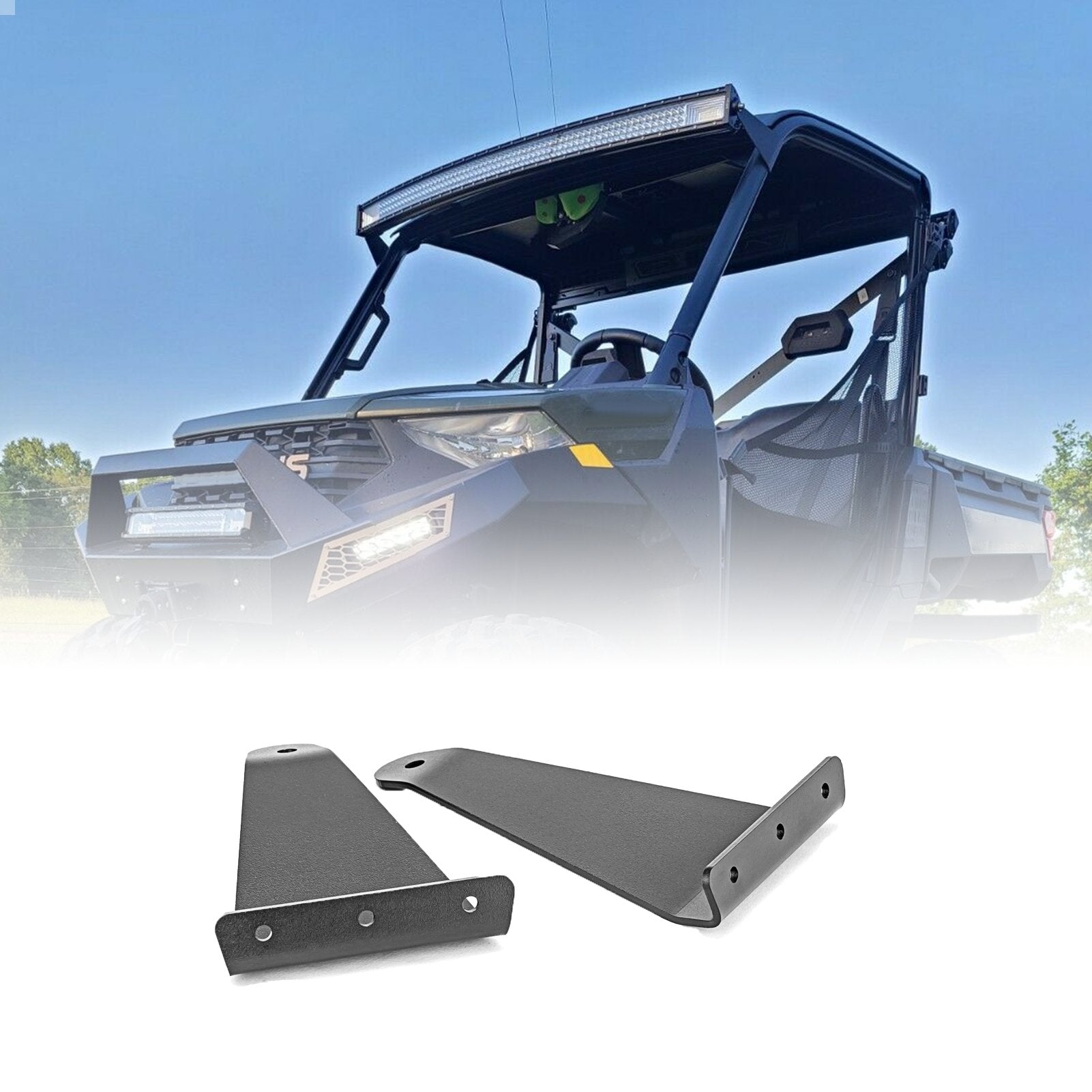 Polaris Ranger 570/900/1000 Fullsize Roof Mount/A Pillar Mount/Rear Mount Bracket/Tail Light